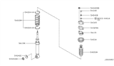 Diagram for Infiniti Q45 Coil Spring Insulator - 54034-60U05