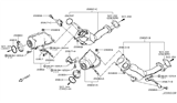 Diagram for Infiniti Exhaust Manifold Clamp - 14464-5CB0A