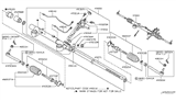 Diagram for Infiniti Steering Gear Box - 49001-JK60A