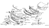 Diagram for Infiniti M56 Grille - 62256-1MA0A