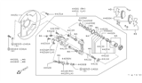 Diagram for Infiniti G20 Brake Caliper - 44001-61J00