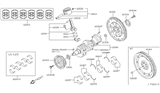 Diagram for Infiniti Crankshaft Gear - 13021-AL500