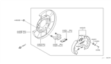 Diagram for Infiniti EX35 Brake Dust Shields - 44020-EG010