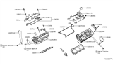 Diagram for Infiniti QX60 Cylinder Head Gasket - 11044-6KA1A