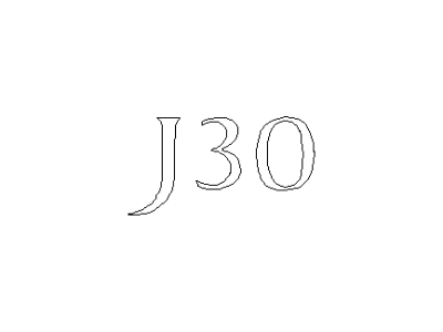 Infiniti G20 Emblem - 84895-7J100