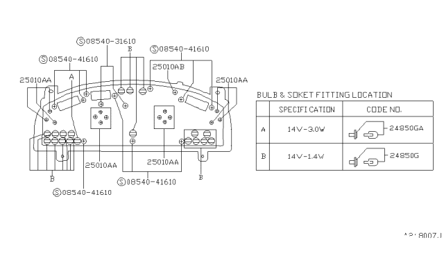 2000 Infiniti QX4 Instrument Meter & Gauge Diagram 4