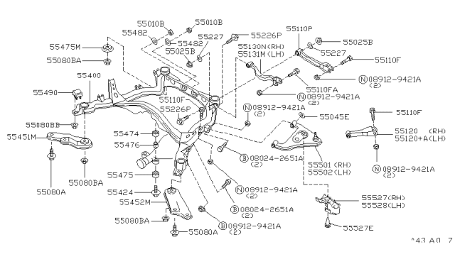 1992 Infiniti Q45 Rear Suspension Diagram 4