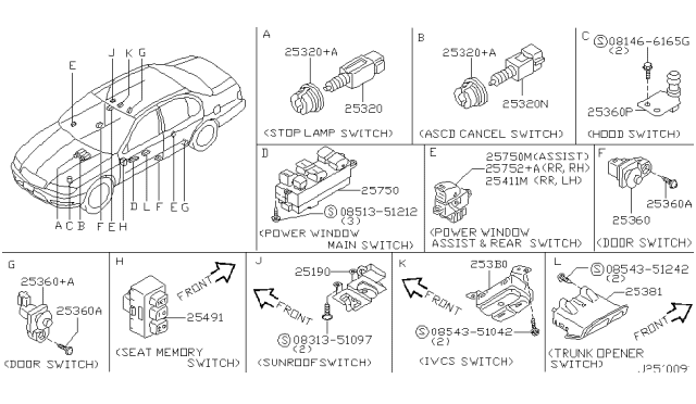 2002 Infiniti I35 Switch Diagram 1