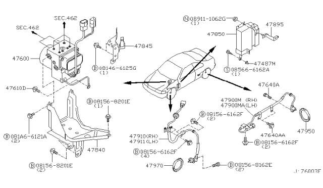 2000 Infiniti I30 Anti Skid Control Diagram 3