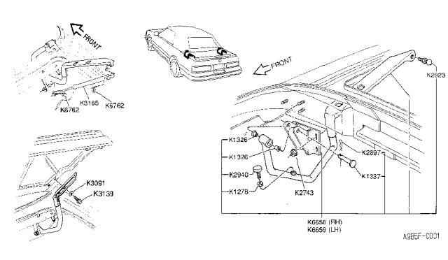 1990 Infiniti M30 Convertible Interior &    Exterior Diagram 7