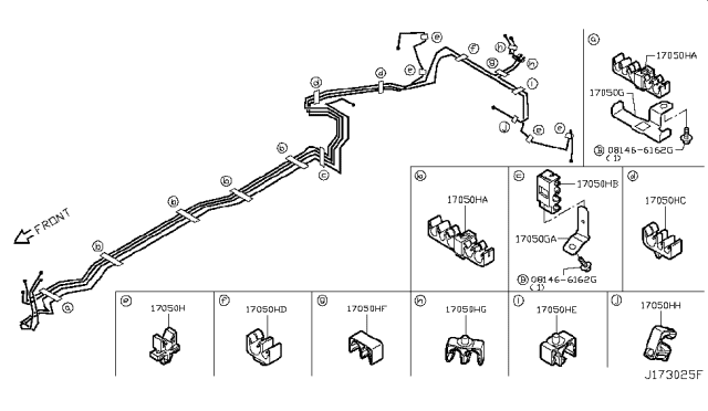 2016 Infiniti Q50 Fuel Piping Diagram 8