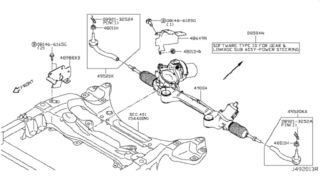 2016 Infiniti Q50 Power Steering Gear Diagram 14