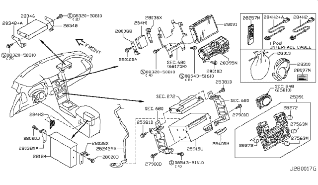 2009 Infiniti FX35 Switch Assembly-ACCEL Pedal Diagram for 25391-1BU8A