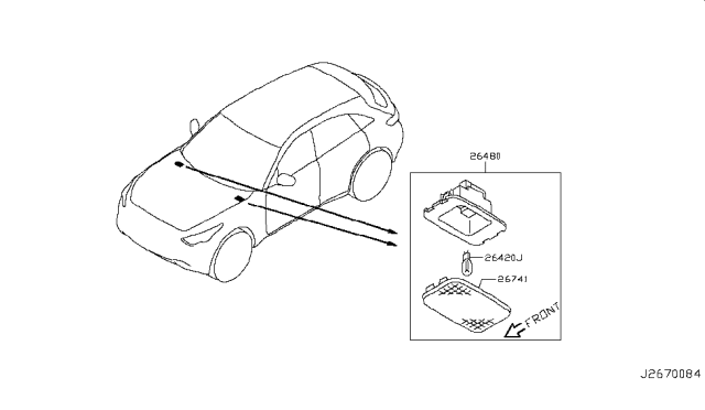 2012 Infiniti FX35 Lamps (Others) Diagram 1