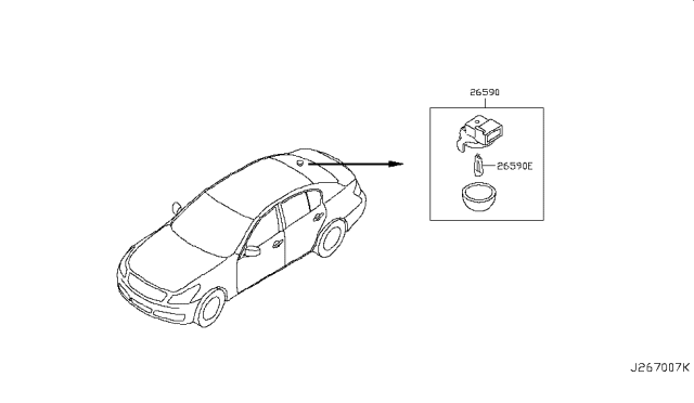 2012 Infiniti G25 Lamps (Others) Diagram