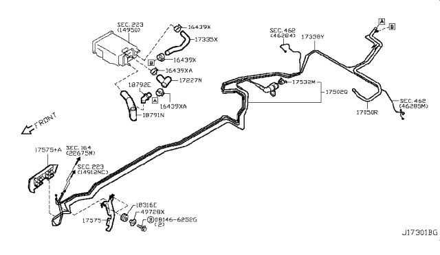 2008 Infiniti EX35 Fuel Piping Diagram 4