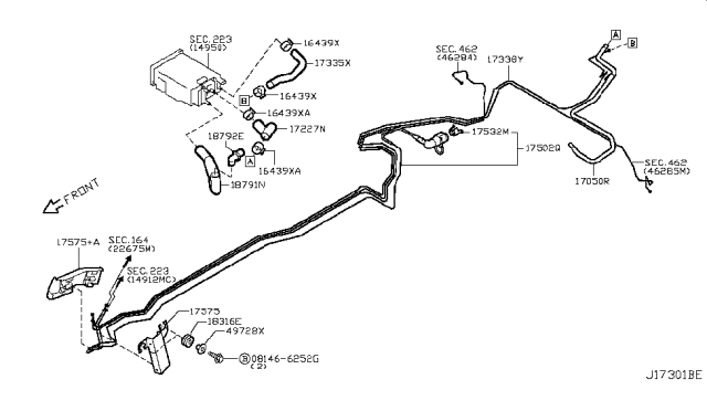 2008 Infiniti EX35 Fuel Piping Diagram 3