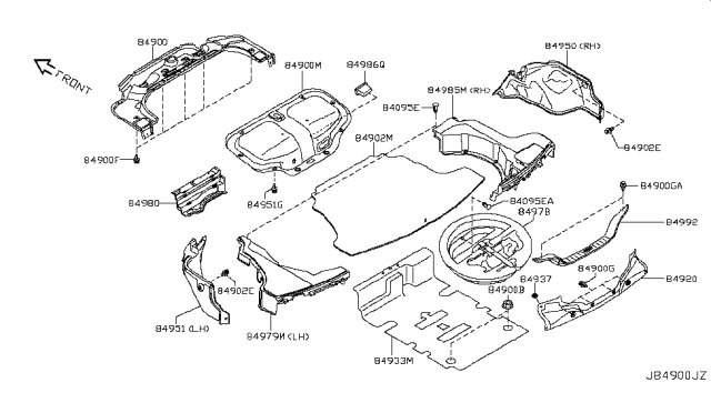 2009 Infiniti G37 Handle-Pull Diagram for 90940-AW802