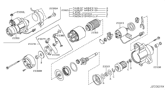 2013 Infiniti M37 Starter Motor Diagram 3