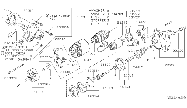 1999 Infiniti I30 Holder-Connector Case Diagram for 24346-79900