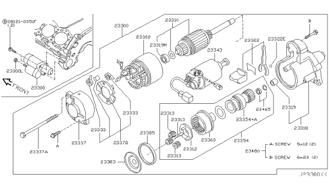 2010 Infiniti M35 Starter Motor Diagram 1