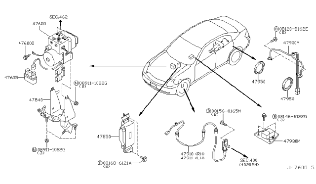 2006 Infiniti G35 Anti Skid Control Diagram 1
