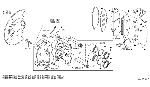 2012 Infiniti QX56 Piston Diagram for 41121-ZC60A