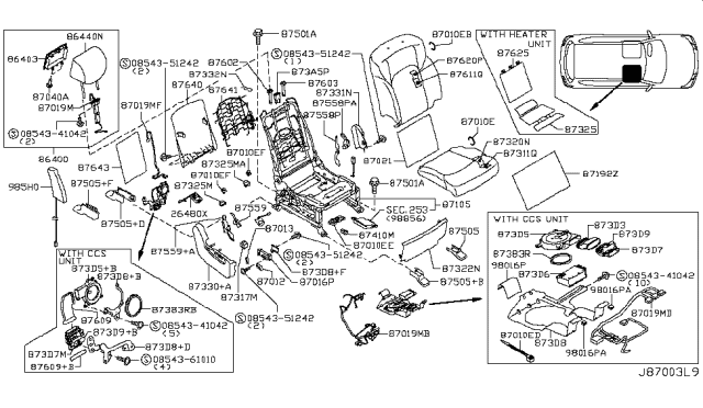 2019 Infiniti QX80 Side Air Bag Module Assembly, Front Right Diagram for KHEH0-5ZA0A