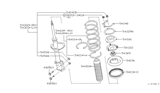 Diagram for Infiniti I35 Coil Spring Insulator - 54036-2Y000