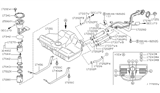 Diagram for Infiniti I35 Fuel Tank Strap - 17407-2Y000