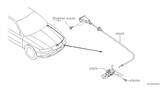 Diagram for 2000 Infiniti I30 Hood Cable - 65621-2Y900