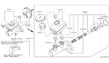 Diagram for Infiniti I30 Brake Master Cylinder - 46010-3L121