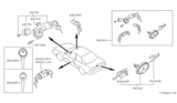 Diagram for 1991 Infiniti M30 Ignition Lock Cylinder - 48700-F6625