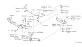 Diagram for Infiniti M30 Sway Bar Bracket - 54615-F6400