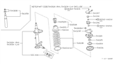 Diagram for Infiniti M30 Shock Absorber - 54302-F6625