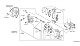 Diagram for 2002 Infiniti Q45 Brake Caliper - 41001-AR000
