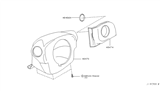 Diagram for Infiniti M45 Steering Column Cover - 48470-AR203