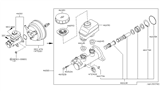 Diagram for Infiniti Q45 Brake Master Cylinder - 46010-CR925