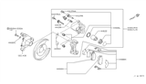 Diagram for 2002 Infiniti Q45 Brake Pad Set - 44060-AR085