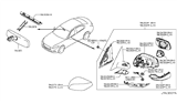 Diagram for 2014 Infiniti Q50 Car Mirror - 96307-4GA0A