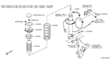 Diagram for Infiniti Q70 Shock And Strut Mount - 55320-1MA0A
