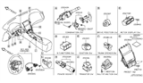 Diagram for 2022 Infiniti Q50 Ignition Switch - 25150-4GA0A