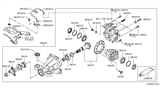 Diagram for Infiniti Differential Bearing - 38140-4GD0A