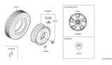Diagram for Infiniti Q50 Spare Wheel - D0C00-4GH9A