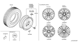 Diagram for Infiniti Q70 Wheel Cover - 40343-6WY6A