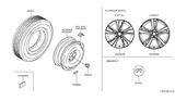 Diagram for Infiniti Q50 Spare Wheel - D0300-4GA3K