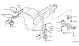 Diagram for Infiniti M35h Engine Mount - 11375-1MS0A
