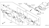 Diagram for Infiniti Q60 Axle Shaft - 39100-4HK0A
