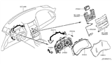Diagram for 2009 Infiniti FX35 Dimmer Switch - 25273-1CA0A