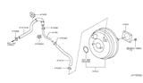 Diagram for Infiniti M37 Brake Booster Vacuum Hose - 47474-1CD0B